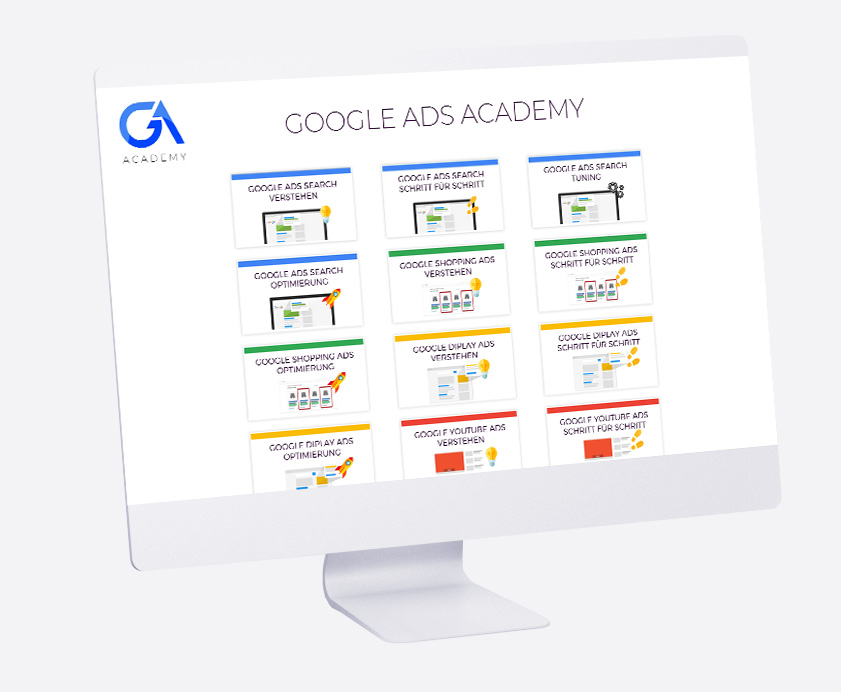 Der GA Academy Mitgliederbereich mit allen Kursmodulen